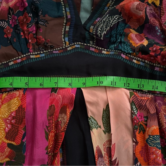 FARM Rio Flower Scarves Midi Dress Size Large - Picture 13 of 13